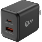 9FIt Wall Charger Gan Pd 35W 1xUSB-A, 1xType C Black Foldable ����� Us - (9FAC001B)