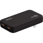 9FIt Wall Charger Slim Gan Pd 65W-2C Us Foldable, Black (No Additional plugs) - (9A652C07B)
