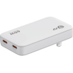 9FIt Wall Charger Slim Gan Pd 65W-2C Us Foldable, White (No Additional plugs) - (9A652C07W)