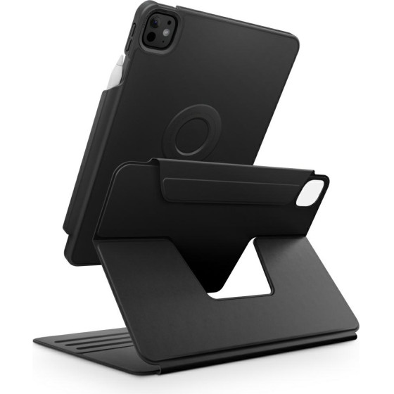 UNIQ Case Rovus Snapmount Magnetic 360 Rotating Detachable For Ipad Pro 13 M4 (2024) Black - (UNIQ-PDP13(M4)-ROVSNDBLK)