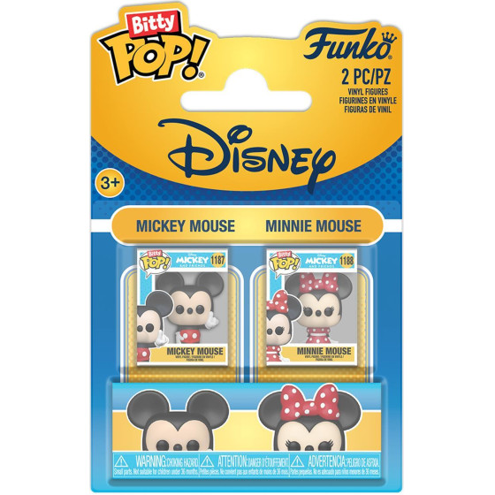 Funko Bitty Pop! 2-pack: Disney - Mickey & Minnie Vinyl Figures