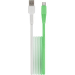 Setty Cable Usb - USB-C 1,5 m 3A KGA-C-1.5320 mint-White gradient