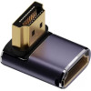 4sMarts Hdmi Adapter Set 8K 4 Pcs - upward, downward, side, Cable Coupling connector, Grey - (541489)