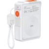 4sMarts Hybrid Charger 6-in-1 USB-C/USB-A Pd 22.5W With 10,000 Mah Power bank, Qi Wireless charging, - (541384)