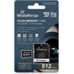 MediaRange microSDXC� Memory card, UHS-1 | Class 10, With Sd adapter, 512GB - (MR947)