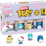 Funko Bitty Pop! 4-Pack: Hello Kitty And Friends - Hello Kitty (Classic), Cinnamoroll, Pompompurin, Tuxedosam Vinyl Figures