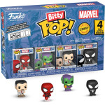 Funko Bitty Pop! 4-Pack: Spider-Man - Spider-Man, Green Goblin, J. Jonah Jameson, Spiderman Symbiote Suit Vinyl Figures
