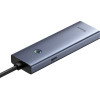 Baseus Hub Ultrajoy Series Lite 4-Port (Usb To Usb 3.0*3+RJ45*1+USB-C 5V) (gray) - (B0005280B811-12)