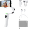 Insta360 Flow 2 Ai Tracker Bundle White - A.I. Powered Gimbal Stabilzer For Smartphone - (CINSABQA/Flow2Lite10)