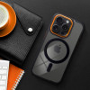 Color Edge Mag Cover Case Compatible With Magsafe For Iphone 14 Black Gold OEM