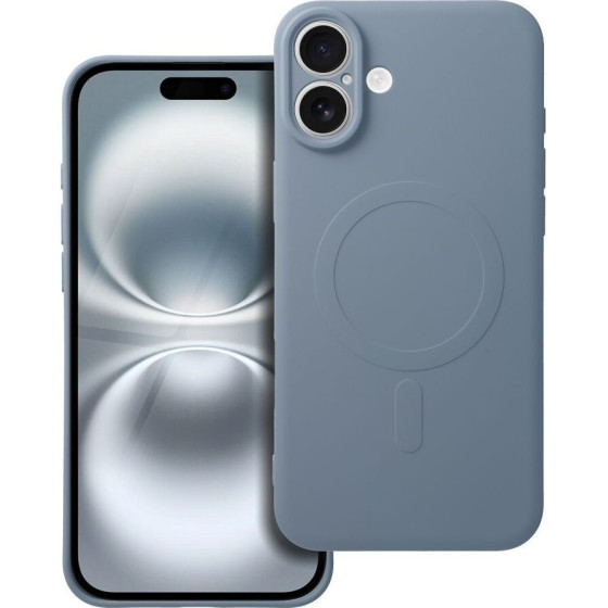 Silicone Mag Cover Case Compatible With Magsafe For Iphone 17 Light Blue OEM