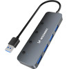Wozinsky USB-A Hub 4 x USB-A 3.0 With Individual switches, aluminum, With 30 Cm Cable - Gray 5907769366451 - (WHS080YSS)