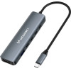 Wozinsky USB-C 6 In 1 Hub Multifunctional, Aluminum, With 25 Cm Cable - Gray 5907769366437 - (WHBC10Y4S)