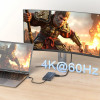 Wozinsky USB-C Hub 14 In 1 Multifunctional, Aluminum, For 3 Monitors, With 15 Cm Cable - Gray 5907769366444 - (WDS03Y5S)