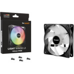 Bequiet Fan Light Wings Lx 120MM Pwm ARGB, 1600RPM, 51.5CFM/87.5M3/H, 25.5dB, Lifespan 60000h, BLACK, 3YW. - (BL120)