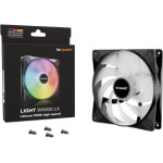 Bequiet Fan Light Wings Lx 140MM Pwm High Speed ARGB, 1800RPM, 75.3CFM/127.9M3/H, 30.5dB, Lifespan 60000h, BLACK, 3YW. - (BL129)