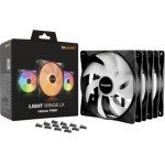 Bequiet Fan Light Wings Lx 140MM Pwm Triple Pack ARGB, 1200RPM, 56CFM/95M3/H, 22,9dB, Lifespan 60000h, BLACK, 3YW. - (BL127)