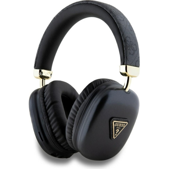 Guess Headphones Bluetooth 5.3 4G Triangle Logo Black - (GUBHK1P4TPK)