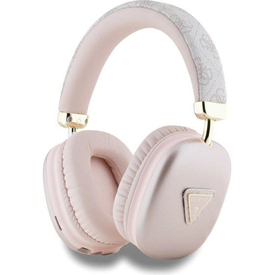 Guess Headphones Bluetooth 5.3 4G Triangle Logo Pink - (GUBHK1P4TPP)