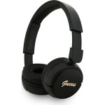 Guess Headphones Bluetooth 5.3 Metal Logo Script Black - (GUBHV6SCK)