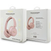Guess Headphones Bluetooth 5.3 Metal Logo Script Pink - (GUBHV6SCP)