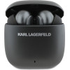 Karl Lagerfeld Tws Earphones Metal Printed Logo ANC/Enc Black - (KLTWSM1ALELK)