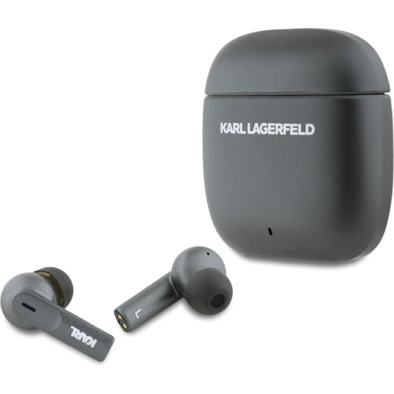 Karl Lagerfeld Tws Earphones Metal Printed Logo ANC/Enc Black - (KLTWSM1ALELK)