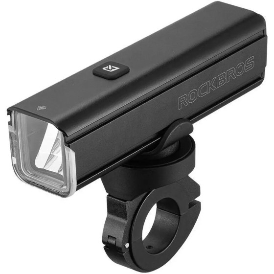 Rockbros 24610002001 Front Bicycle Light 1000 Lm + USB-C - USB-A Cable - Black 5907769313394 - (Rockbros-24610002001)