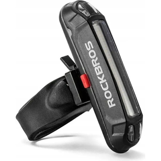 Rockbros A54BK Rear Bike Light + Micro Usb - USB-A Cable - Black 5907769313318 - (Rockbros-A54BK)