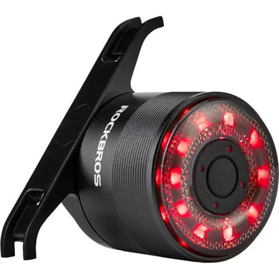 Rockbros Q1 Rear Bike Light 7 Color Led + USB-C - USB-A Cable - Black 5907769313349 - (Rockbros-Q1)