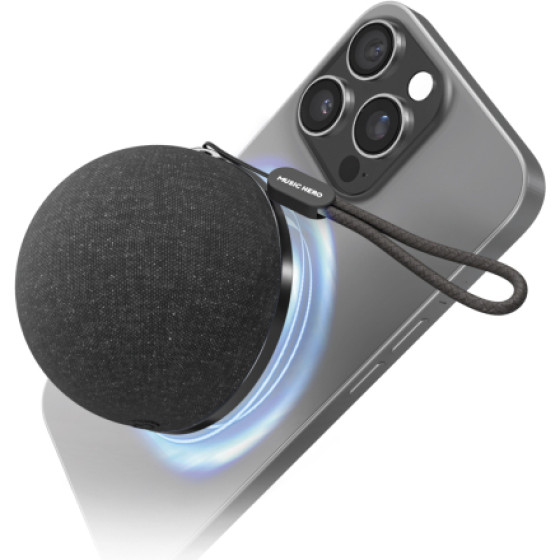 SBS Mag Wireless Speaker 3W Fabric Black - (MHSPMAGBTK)
