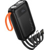 Hoco Power Bank 10000mAh �� 4 ������� ��������, ���� ��� Led ������� ����� - (J151 Spirit)