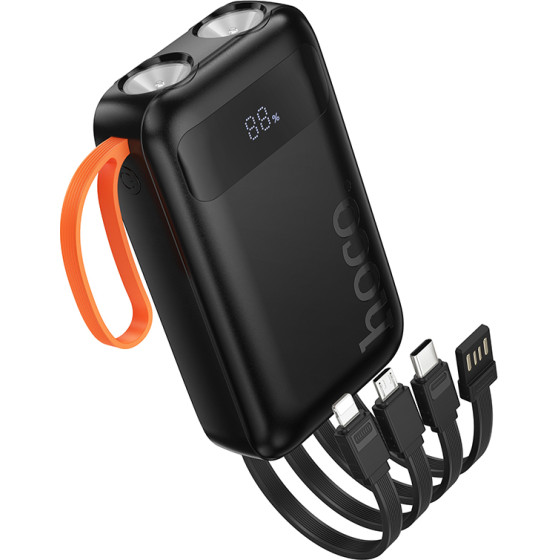 Hoco Power Bank 10000mAh �� 4 ������� ��������, ���� ��� Led ������� ����� - (J151 Spirit)