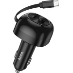 Hoco ��������� ����������� PD60W �� 1x USB-C ��� 1x USB-A �� ������������� USB-C ������� 75cm ������ - (NZ15 Unimpeded)