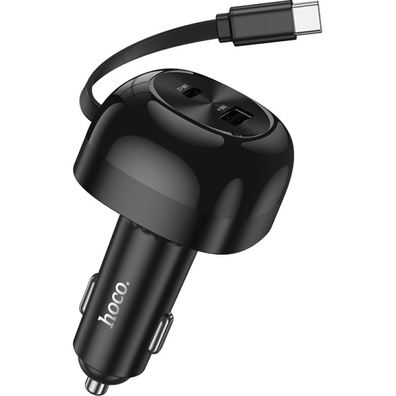 Hoco ��������� ����������� PD60W �� 1x USB-C ��� 1x USB-A �� ������������� USB-C ������� 75cm ������ - (NZ15 Unimpeded)
