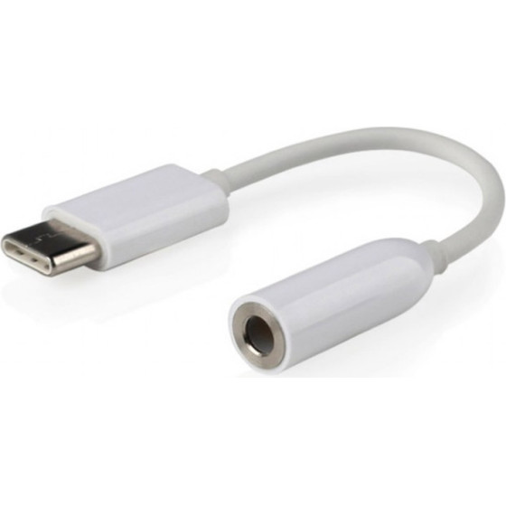 Cablexpert USB-C Plug To Stereo 3.5MM Audio Adapter Cable White - (A-CM-3.5F-01)