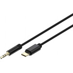 Cablexpert USB-C To Stereo 3.5MM Aux Cable 1.5M Black - (CCA-CM3.5M-1.5M)