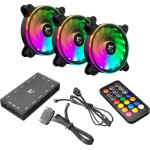 White Shark Fan GCF-S028-004 NEBULA-2 Black Argb Kit - (NEBULA-2-B)