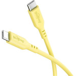Goobay USB-C(TM) Silicone Cable, 1.5 m, Yellow - (77742)
