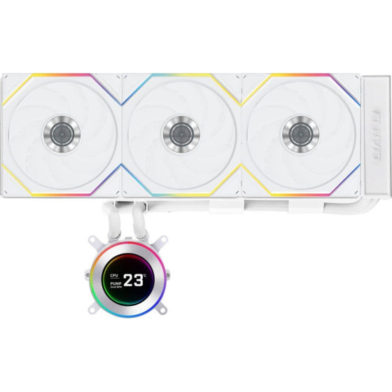 Lian Li Hydroshift Ii LCD-C 360 Rgb Cl Fan White - Aio Cpu Liquid Cooler With Cl Argb Fans - (G89.GHS2LCD36RW.00)