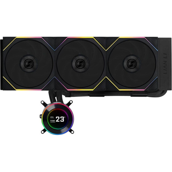 Lian Li Hydroshift Ii LCD-C 360 Rgb Tl Fan Black - Aio Cpu Liquid Cooler With Tl Rgb Fans - (G89.GHS2LCD36TB.00)