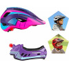 Rockbros TT-32SBPP-S children's Bicycle Helmet With Detachable chinbar, Size S - purple-Pink 5907769362224 - (Rockbros-TT-32SBPP-S)
