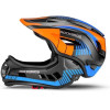 Rockbros TT-32SOBL-S children's Bicycle Helmet With Removable chinbar, Size S - Black And Orange 5907769312472 - (Rockbros-TT-32SOBL-S)