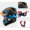Rockbros TT-32SOBL-S children's Bicycle Helmet With Removable chinbar, Size S - Black And Orange 5907769312472 - (Rockbros-TT-32SOBL-S)