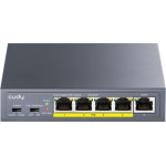 Cudy - Unmanaged PoE+ Gigabit Switch �� 4 Poe ����� ��� 1 Uplink - (GS105P)