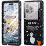 ShellBox - Airbox Waterproof IP68 Case (max. 6.9 inch) - Universal Phone Model (max. 15mm depth) - Black