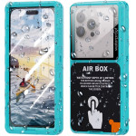 ShellBox - Airbox Waterproof IP68 Case (max. 6.9 inch) - Universal Phone Model (max. 15mm depth) - Blue