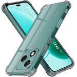 Techsuit - Shockproof Clear Silicone - Honor 400 Lite - Smoke Black