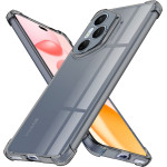Techsuit - Shockproof Clear Silicone - Honor 400 Pro - Smoke Black