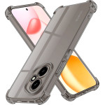 Techsuit - Shockproof Clear Silicone - Motorola Moto G15 / G15 Power - Smoke Black